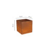 Petteri Wiimaa Corten Steel Planter Fiora XS