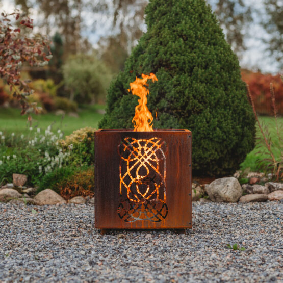 GrillSymbol Corten Steel Fire Pit Laterna GrillSymbol Corten Steel Fire Pit Laterna