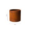 GrillSymbol Corten Steel Planter Myy-S, ø 40 cm