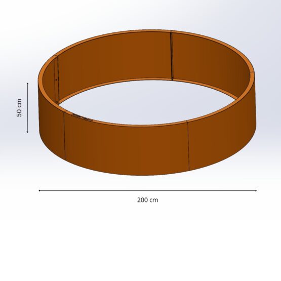 Petteri Wiimaa Retaining wall for Planter/Fire Pit, H50 cm, ø 200 cm