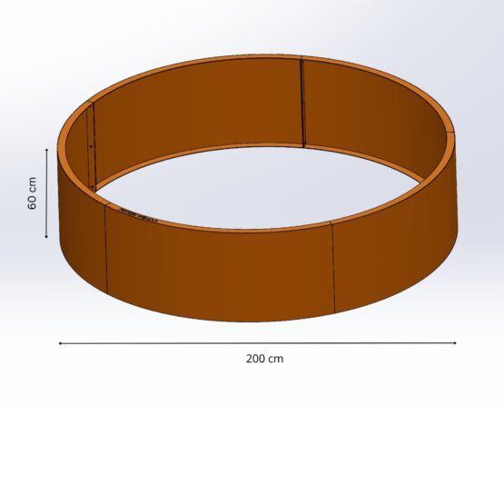 Petteri Wiimaa Retaining wall for Planter/Fire Pit, H60 cm, ø 200 cm