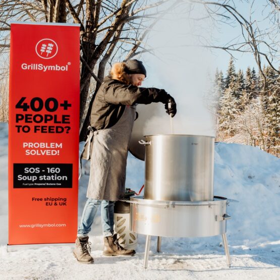 GrillSymbol Soup Station with Gas Burner 160 L