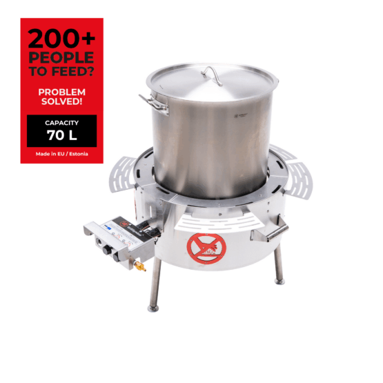 GrillSymbol Soup Station with Gas Burner 70 L