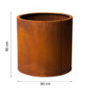 GrillSymbol Corten Steel Planter Myy XXL Buy 3, Get 4 GrillSymbol Corten Steel Planter Myy XXL Buy 3, Get 4