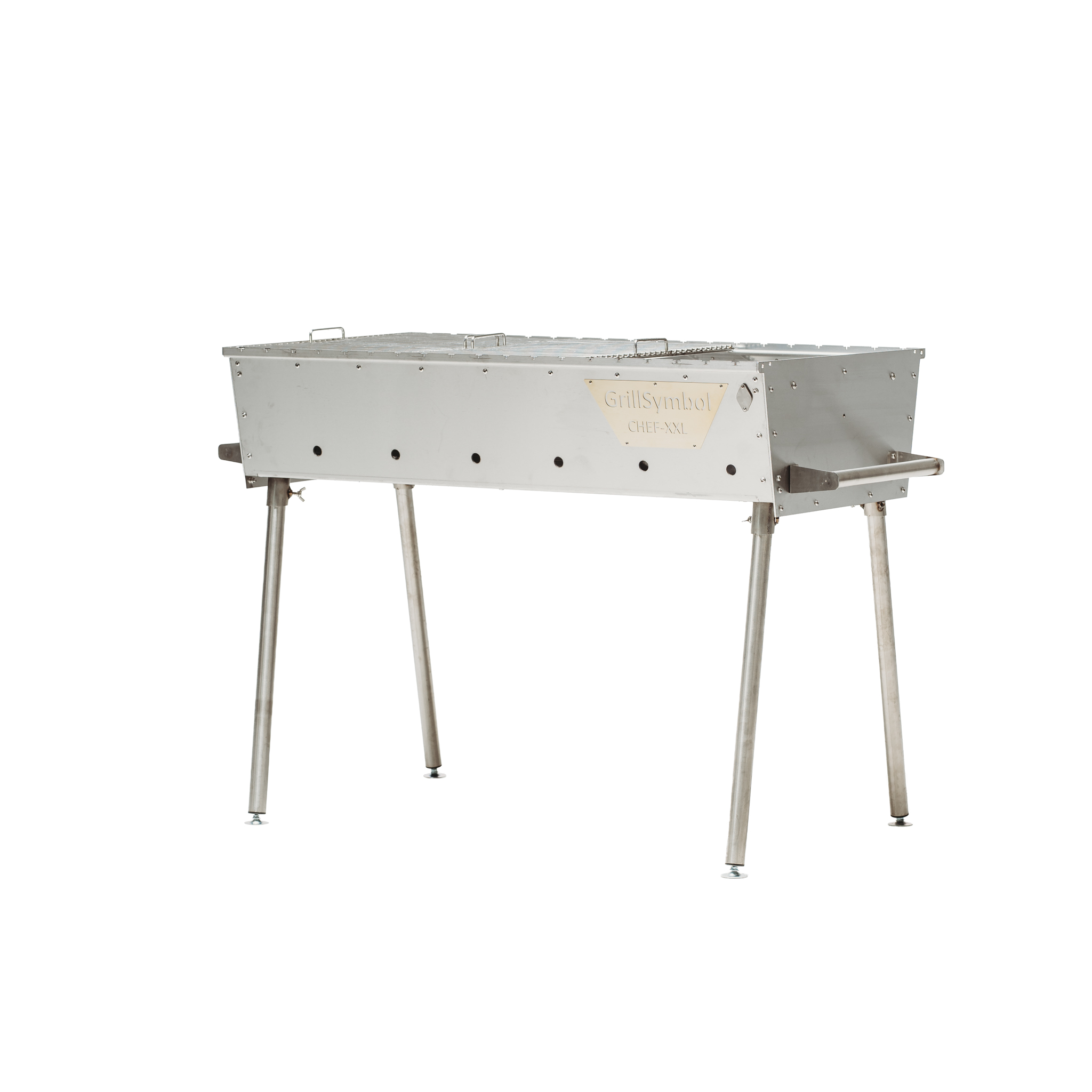 GrillSymbol Charcoal Grill Naked Chef XXL Silver GrillSymbol Charcoal Grill Naked Chef XXL Silver