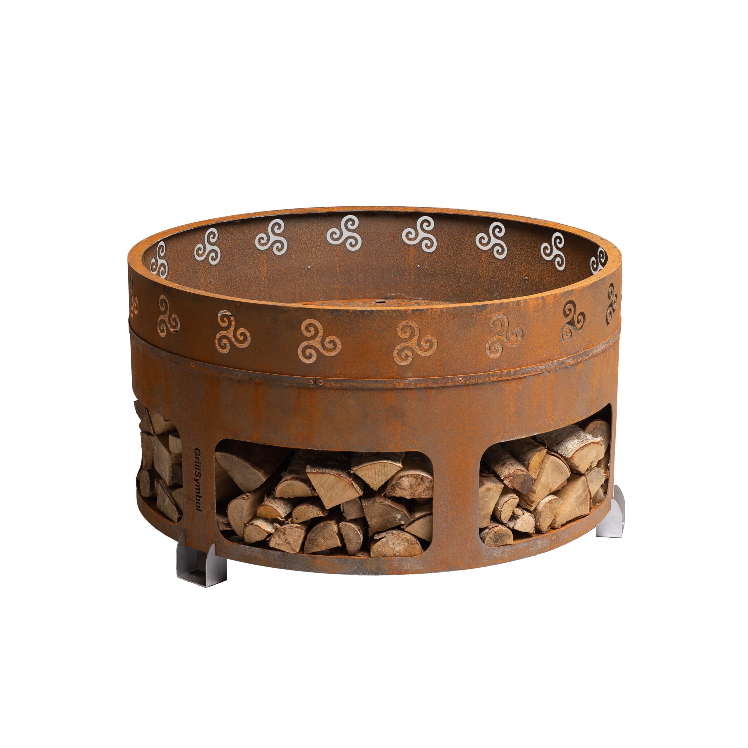 GrillSymbol Corten Steel Fire Pit Antigo, ø 116 cm GrillSymbol Corten Steel Fire Pit Antigo, ø 116 cm