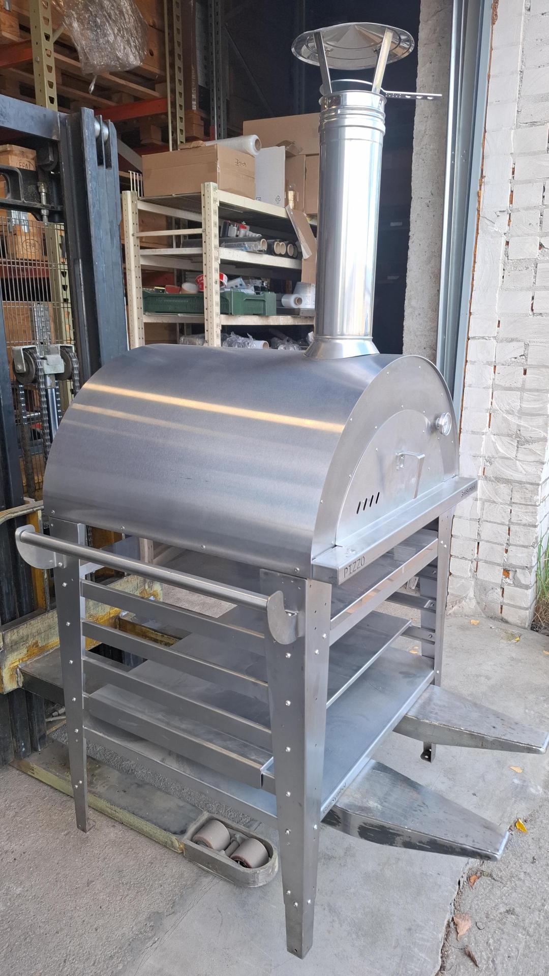 OUTLET GrillSymbol Wood Fired Pizza Oven with Stand Pizzo-set-inox OUTLET GrillSymbol Wood Fired Pizza Oven with Stand Pizzo-set-inox