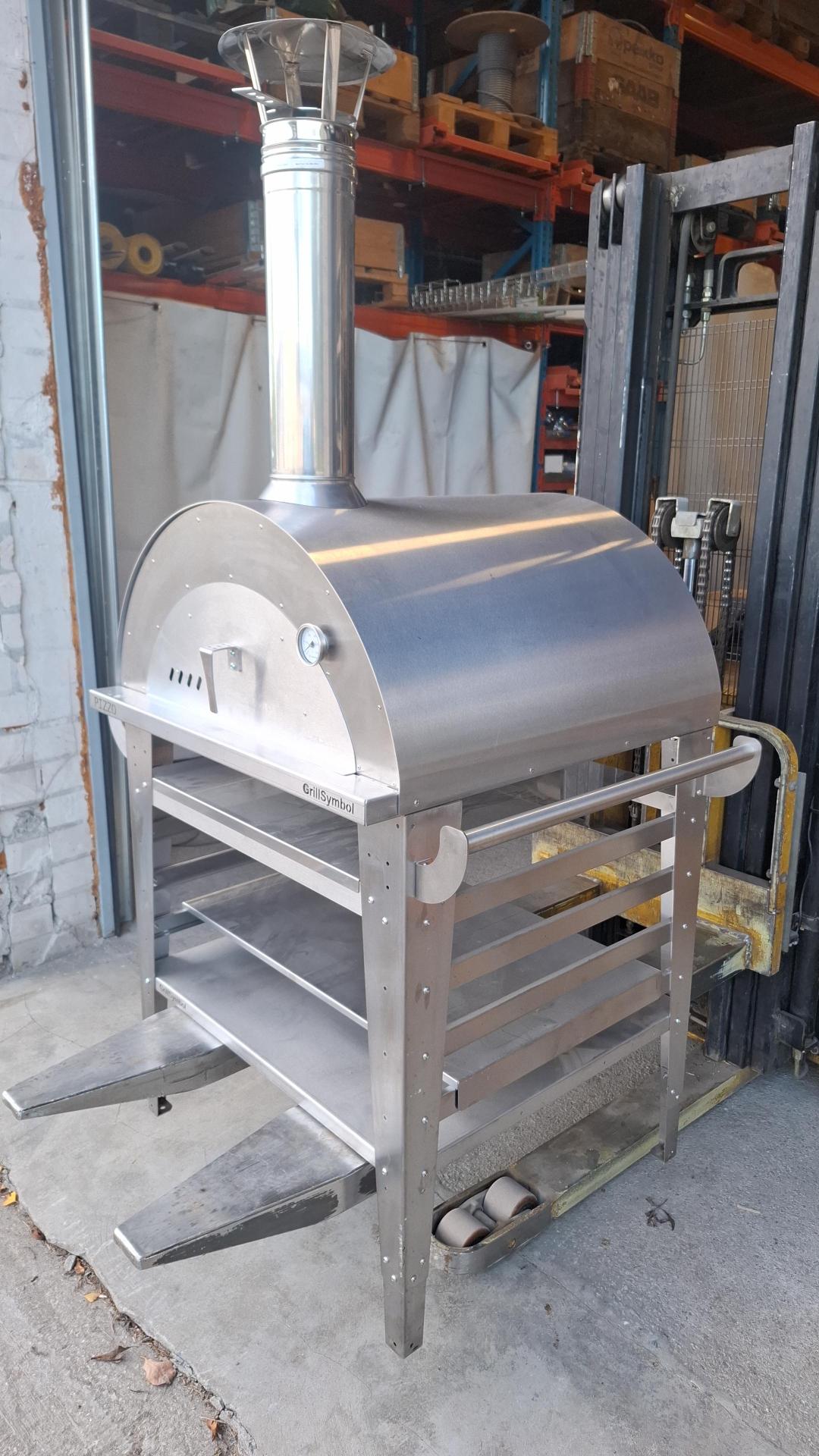 OUTLET GrillSymbol Wood Fired Pizza Oven with Stand Pizzo-set-inox OUTLET GrillSymbol Wood Fired Pizza Oven with Stand Pizzo-set-inox